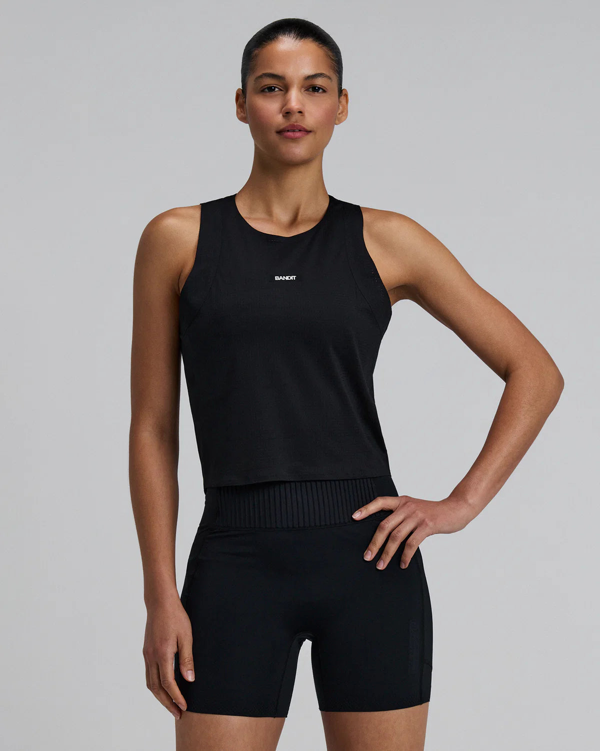 Bandit Running Women's GeoMesh™ Race Singlet - Black