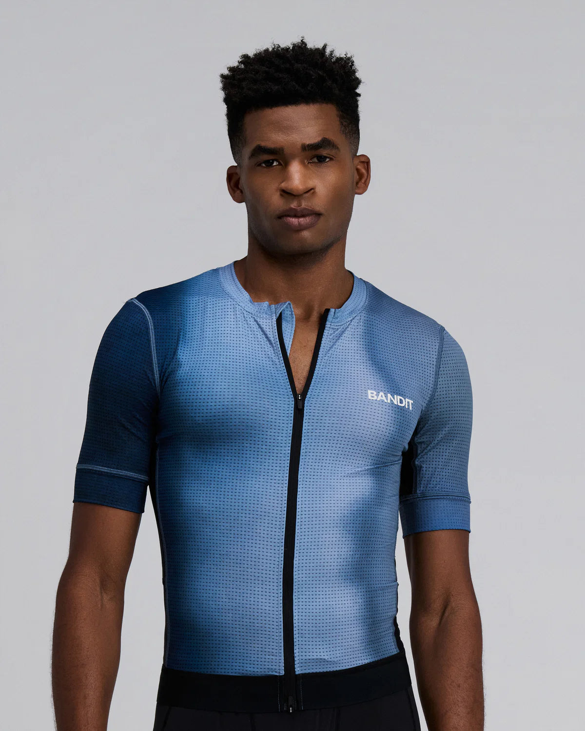 Bandit Running Men's GeoMesh™ Race Top - Tranquil Blue
