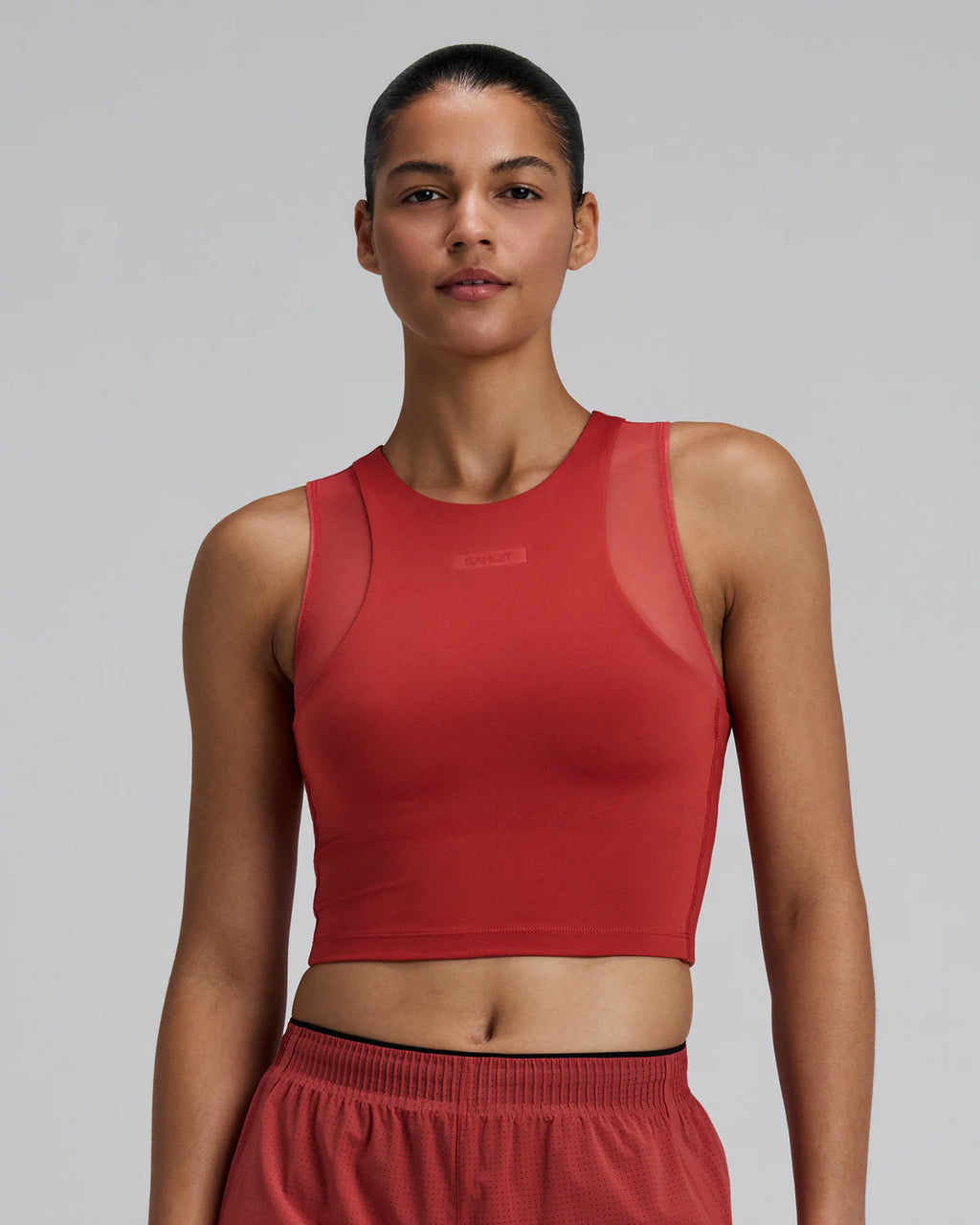 Bandit Running Women's Stamina-V™ Lyra Race Crop - Rusted Apricot