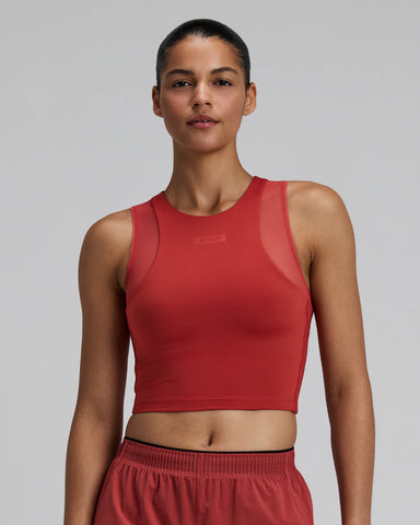 Bandit Running Women's Stamina-V™ Lyra Race Crop - Rusted Apricot