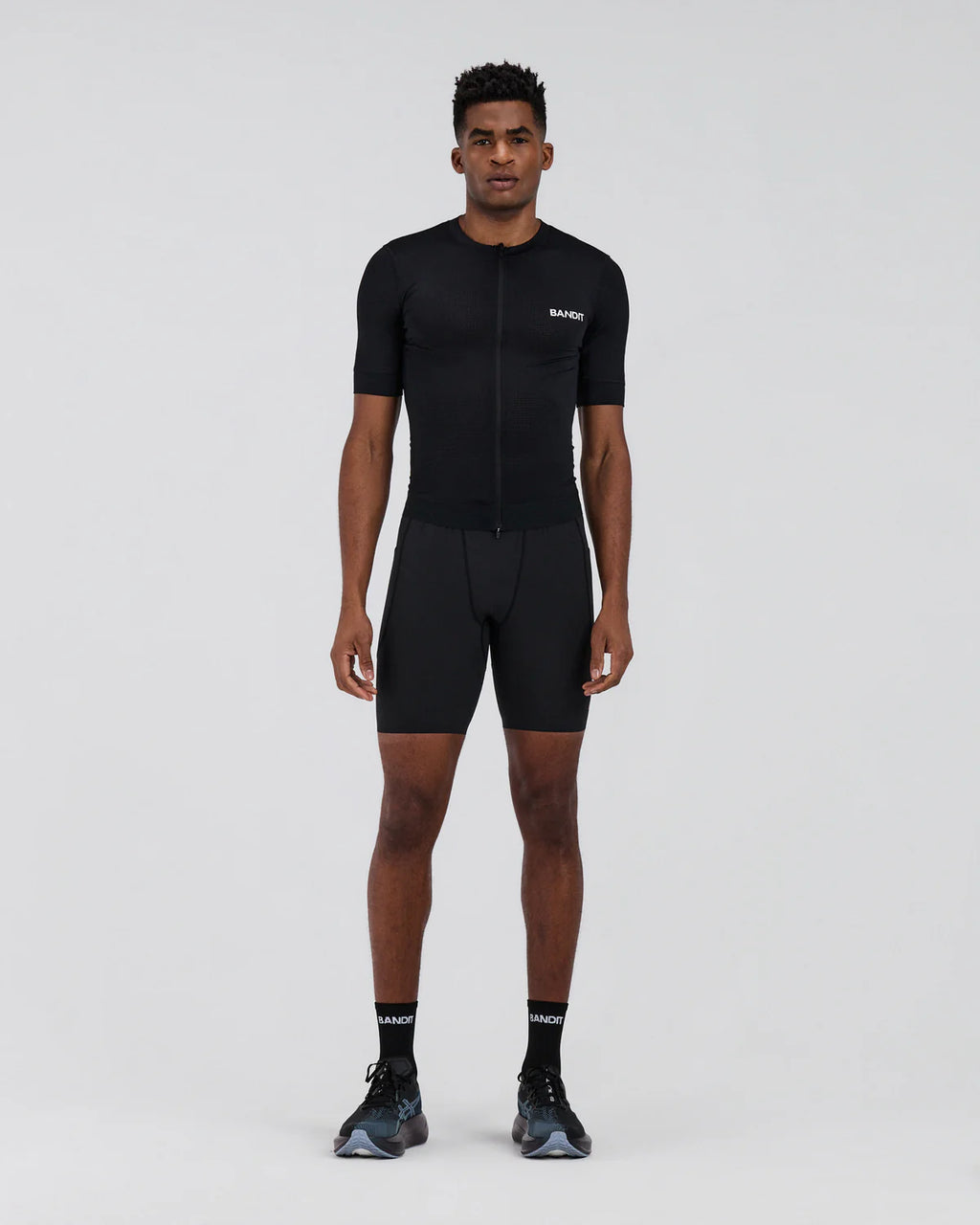 Bandit Running Men's GeoMesh™ Race Top - Black