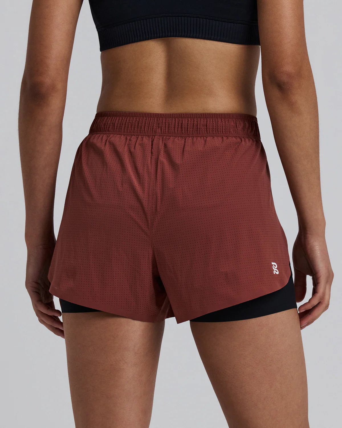 Bandit Running Women's Vento™ 2-in-1 Run Short - Mahogany / Black