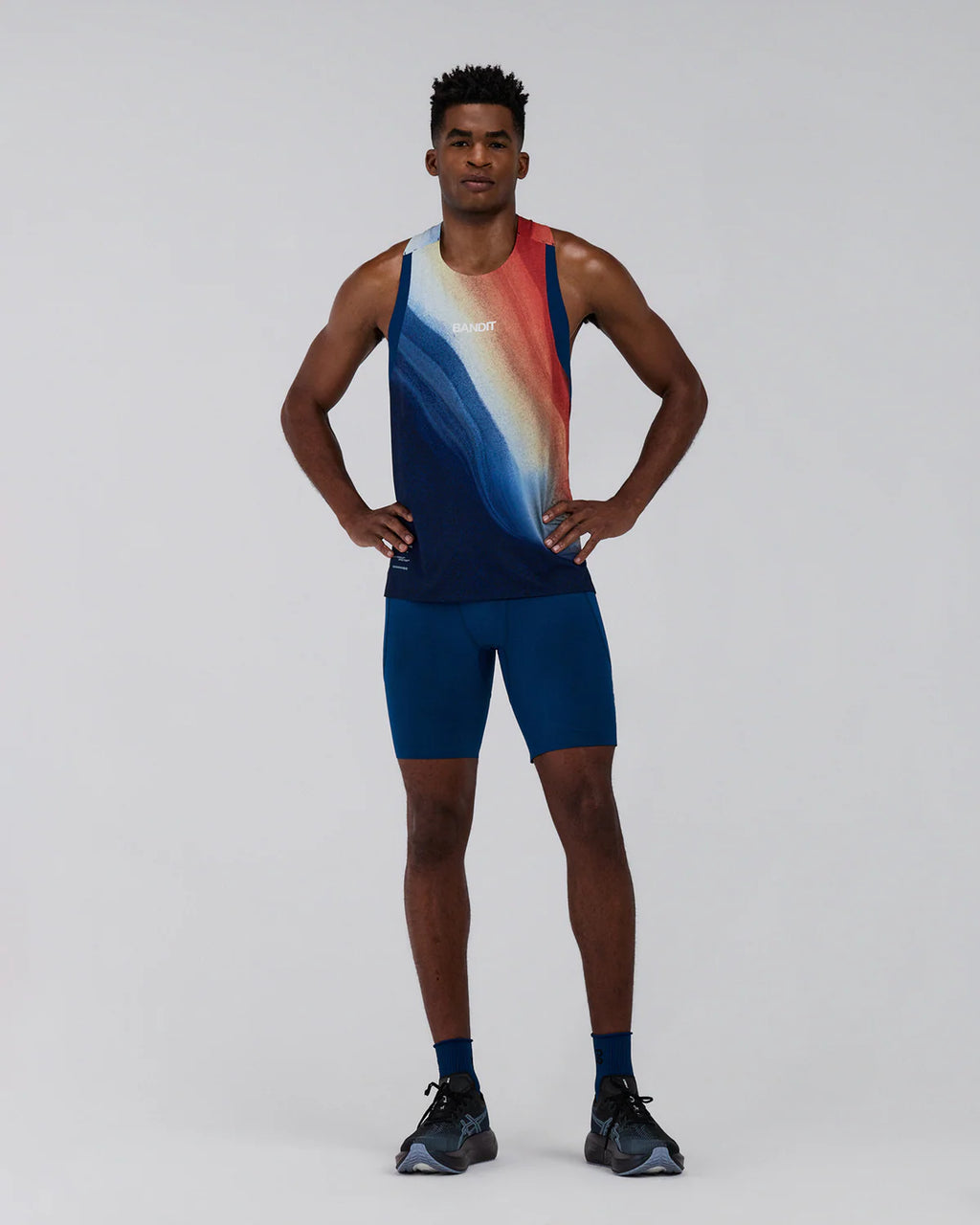 Bandit Running Men's SoLite™ 5 Pocket Half Tights - Ink Blue