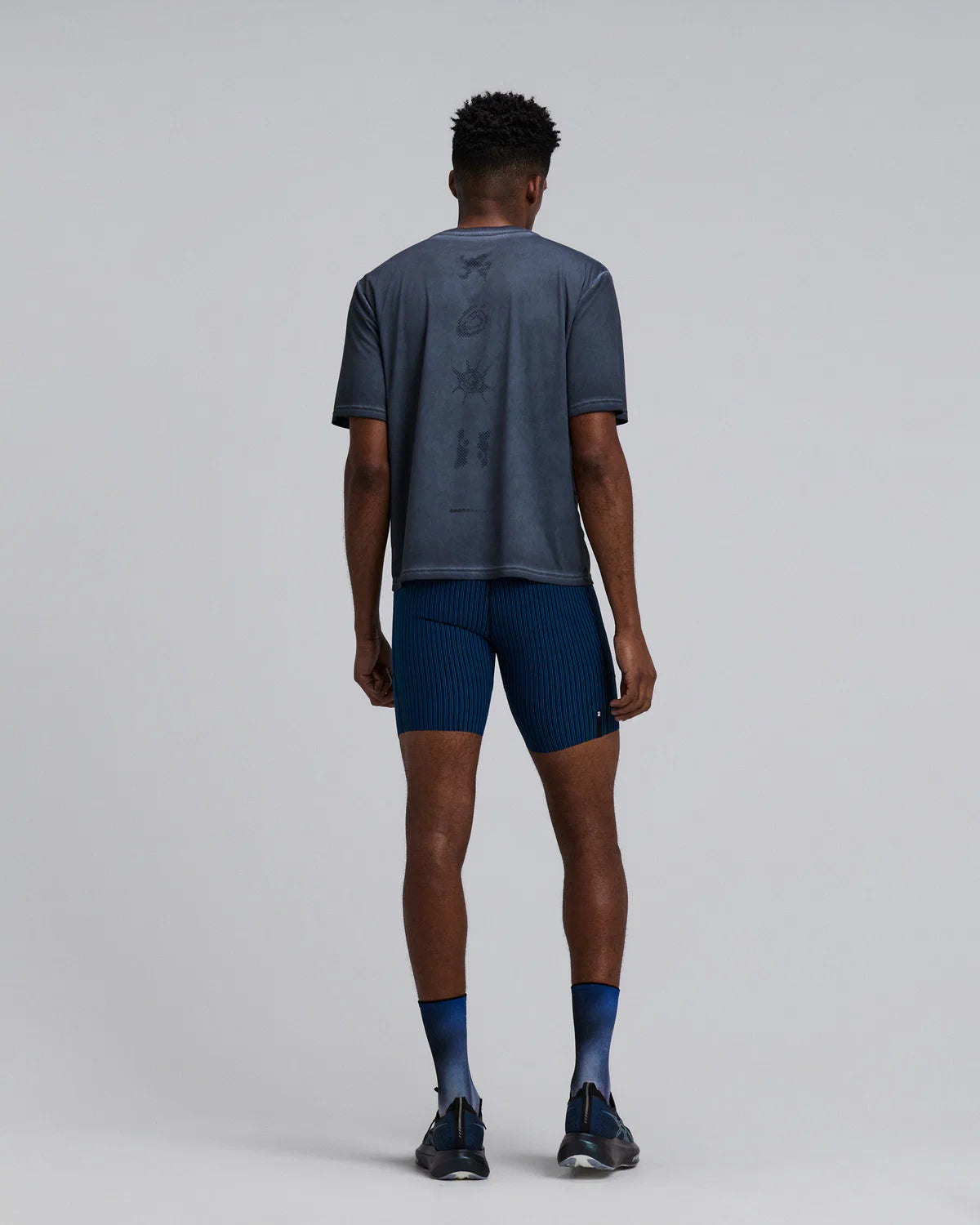 Bandit Running Men's FrioSoft™ Performance Box Tee - Anthracite SaltFade™