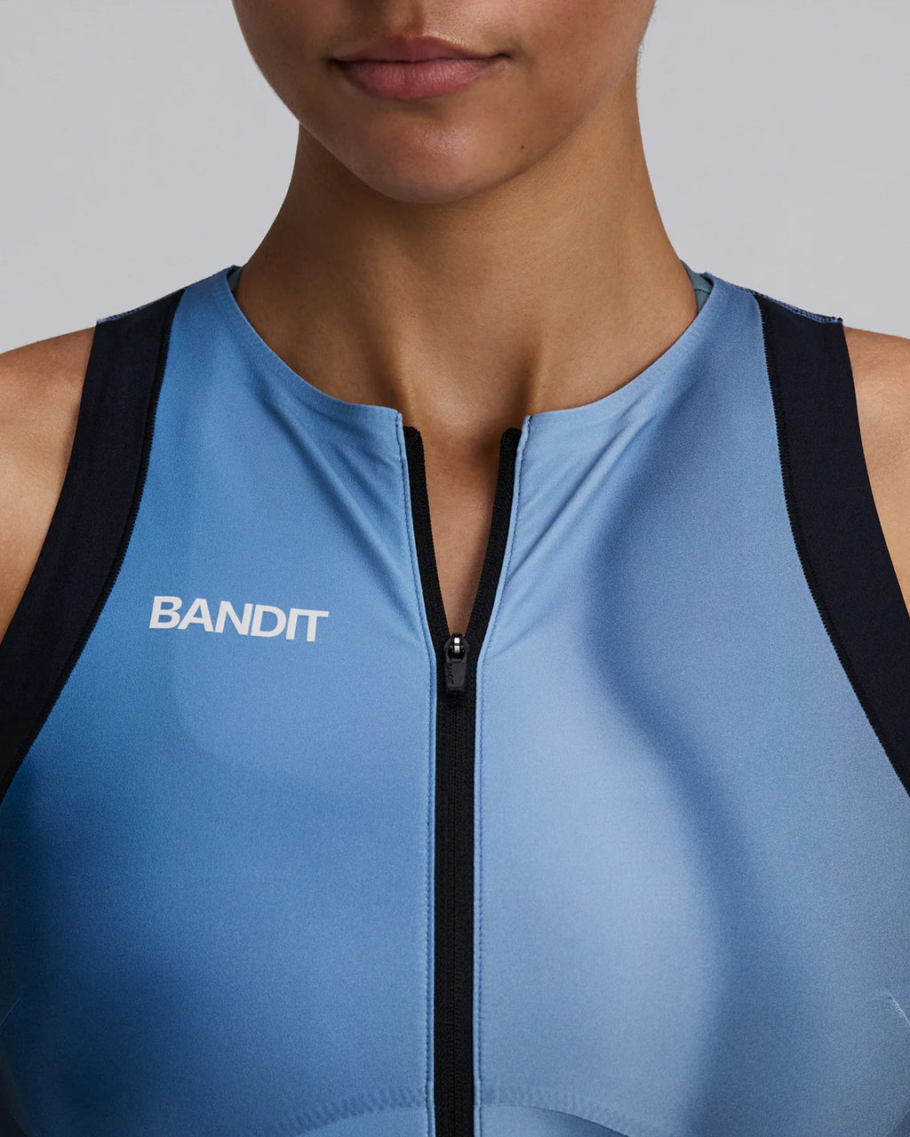Bandit Running Women's Adapto™ Distance Race Top - Salt Stain Ink Blue