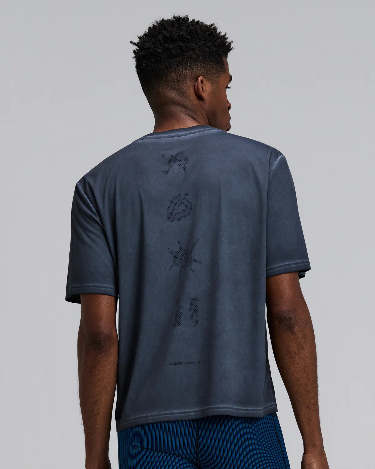 Bandit Running Men's FrioSoft™ Performance Box Tee - Anthracite SaltFade™