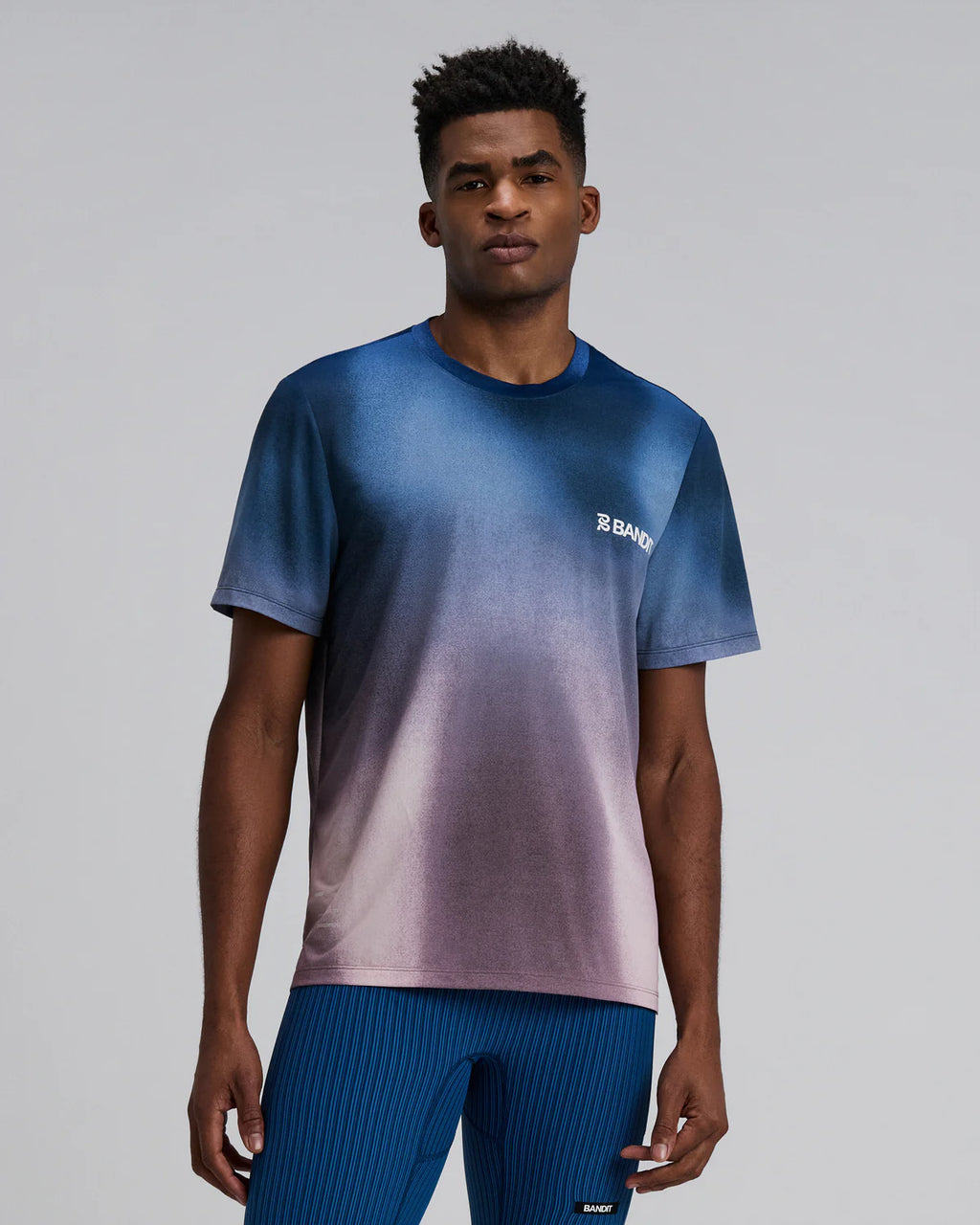 Bandit Running Men's Specter™ Performance Tee - Flow State Aegean Multi