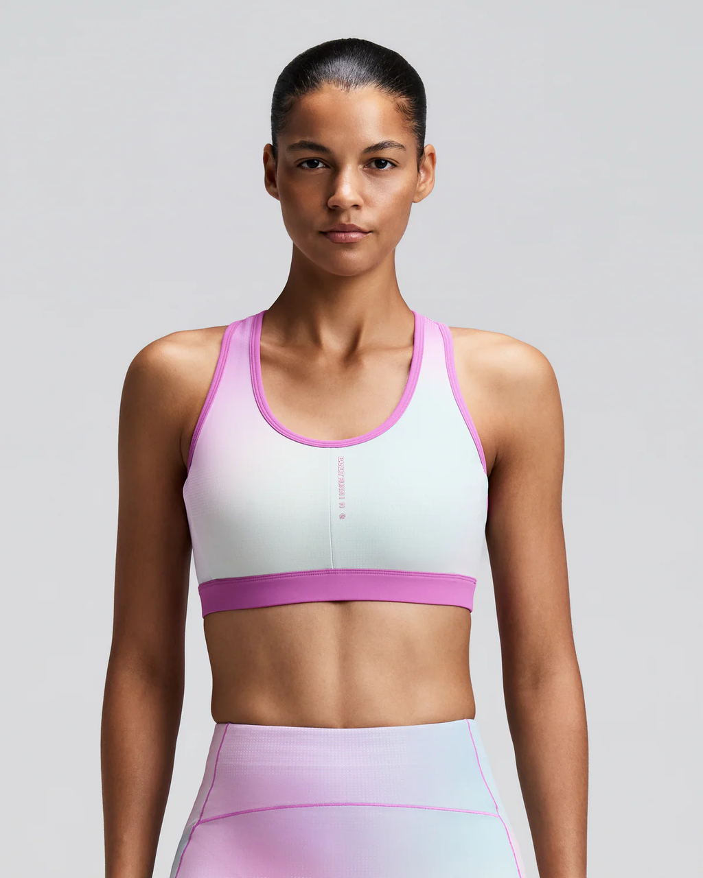 Bandit WOMEN'S VANISHER™ REVERSO™ SCOOP NECK RUN BRA - ORCHID BLOOM MULTI