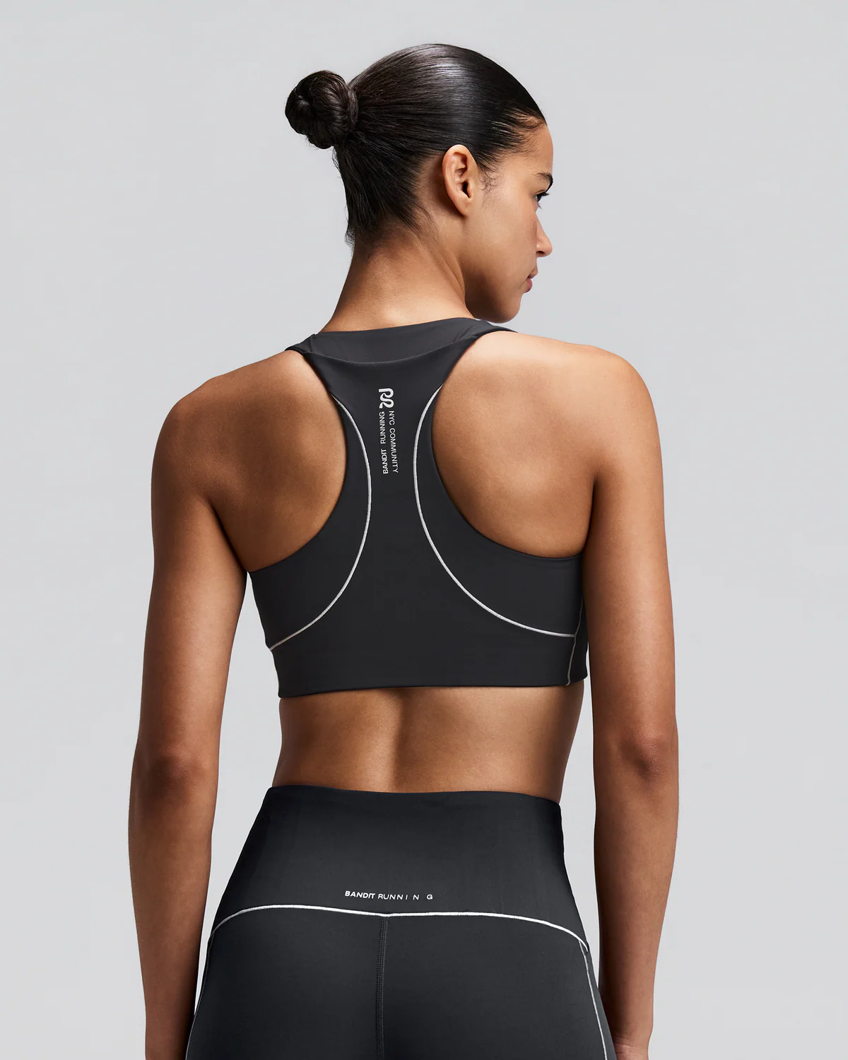 WOMEN'S VANISHER™ POP STITCH™ ARCO RUN BRA - ANTHRACITE