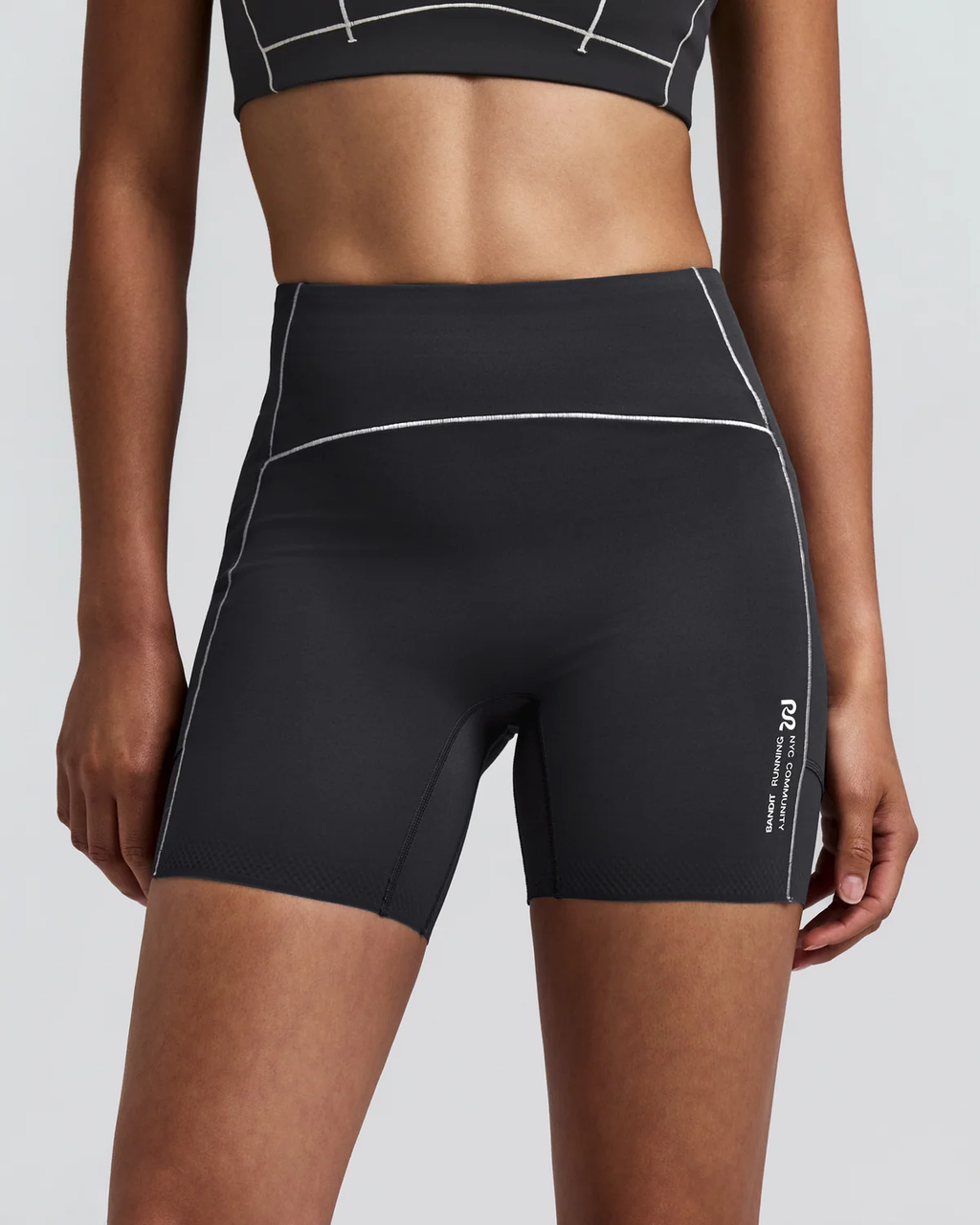 Bandit Running WOMEN'S VANISHER™ 5" POP STITCH™ HIGH WAIST COMPRESSION SHORT - ANTHRACITE