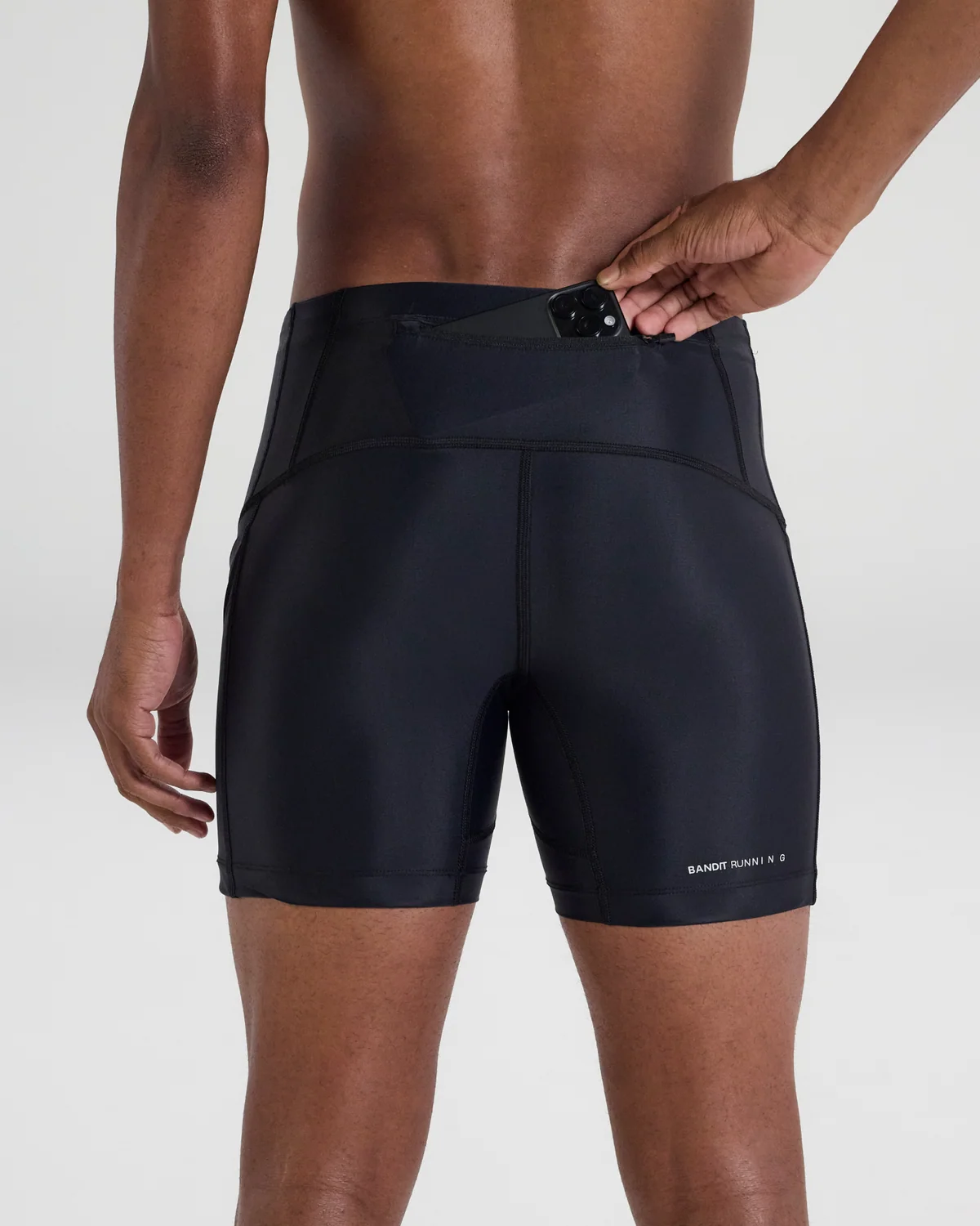 Bandit Running MEN'S SUPERBEAM™ NEXT GEN 7 POCKET QUARTER TIGHTS - BLACK
