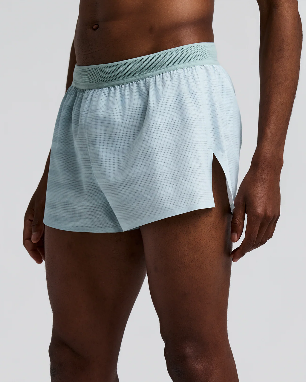 Bandit MEN'S COOLGRID™ 3" SPLIT SHORT -  LAGOON / MIST