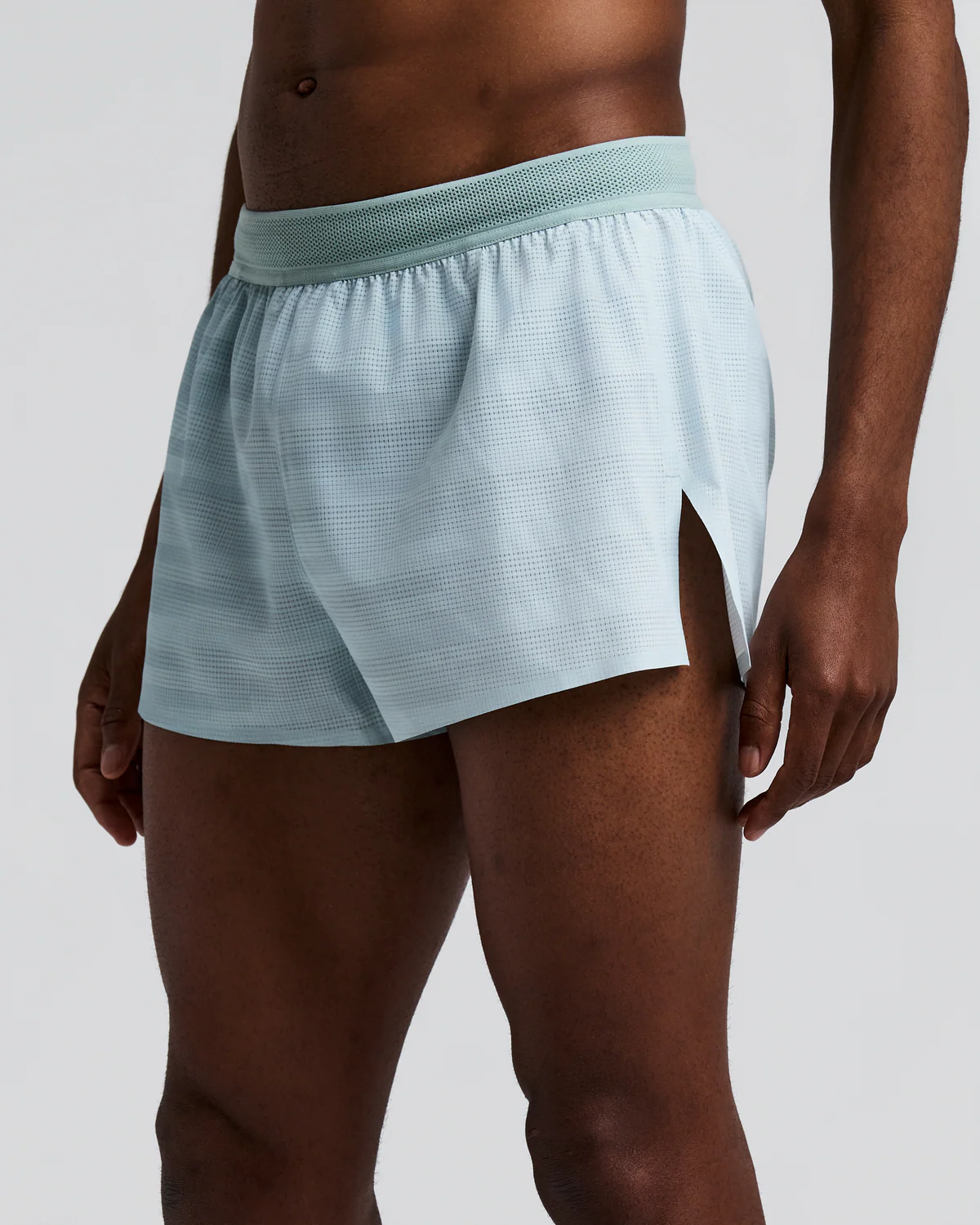 Bandit MEN'S COOLGRID™ 3" SPLIT SHORT -  LAGOON / MIST