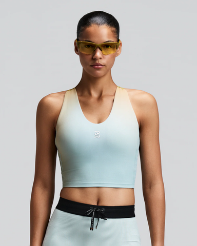 Bandit WOMEN'S VANISHER™ V-NECK RACE CROP -LAGOON MULTI