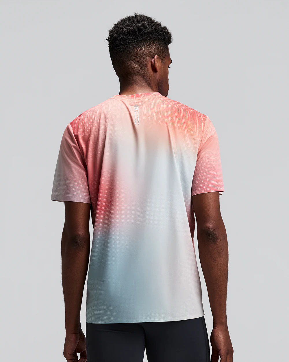 Bandit Men's Specter™ Performance Tee with Flopack™ - Micro Geo Gradient - Copal / Lagoon