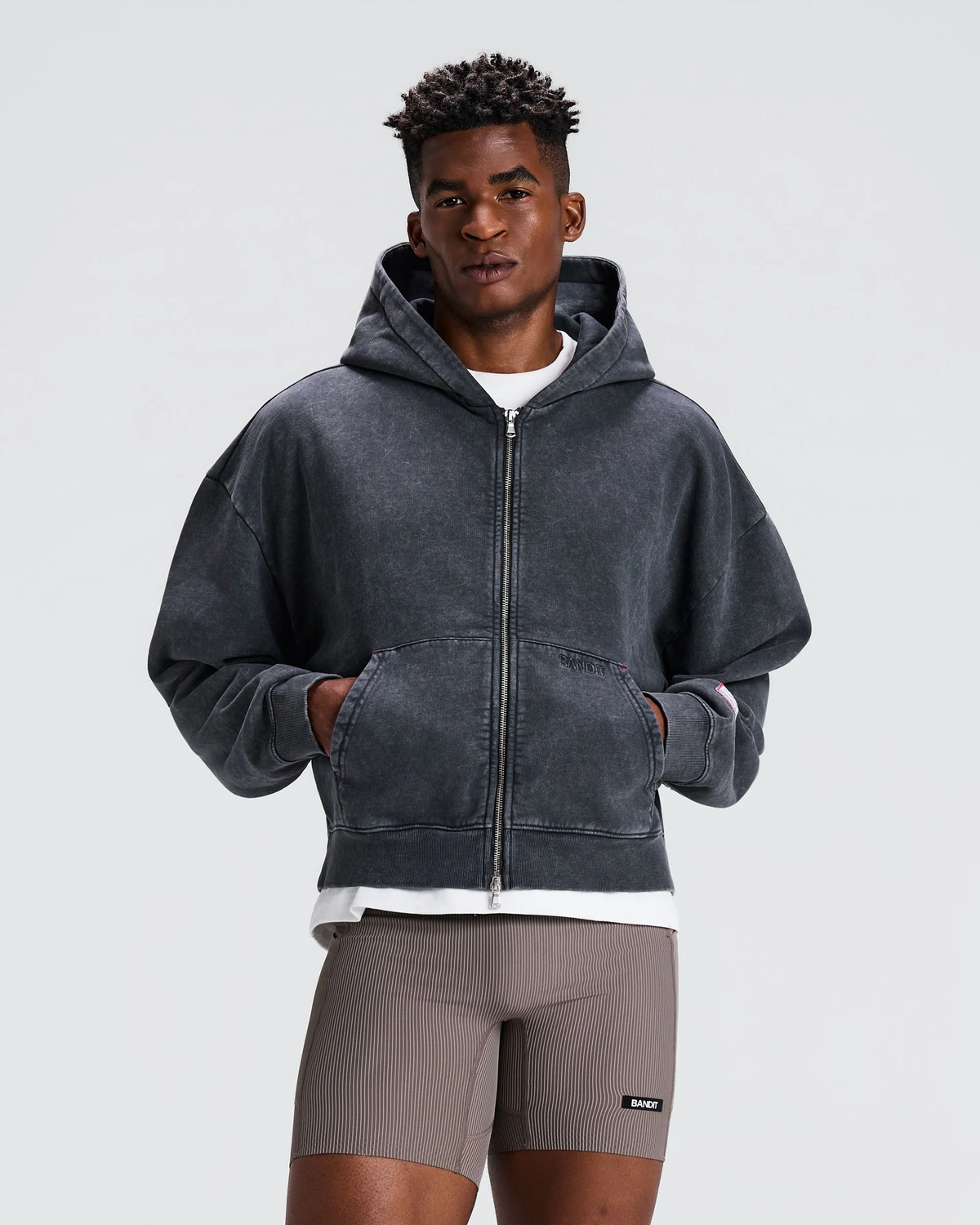 Bandit UNISEX CHROMA WASH 2-WAY ZIP HOODIE