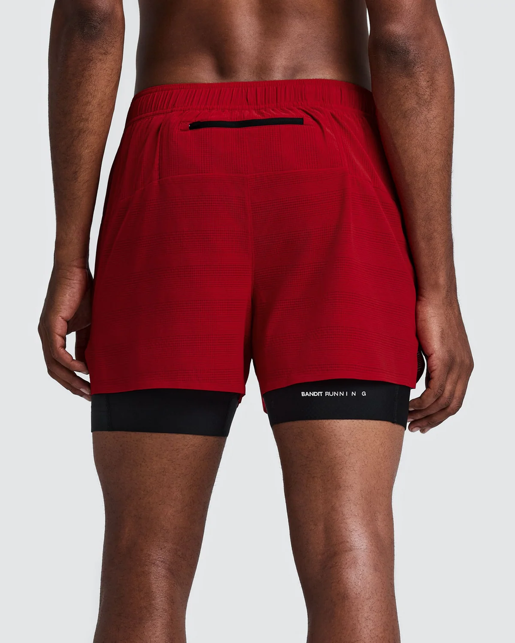 Bandit Men's CoolGrid™ 2-in-1 Run Shorts -  OXIDE RED