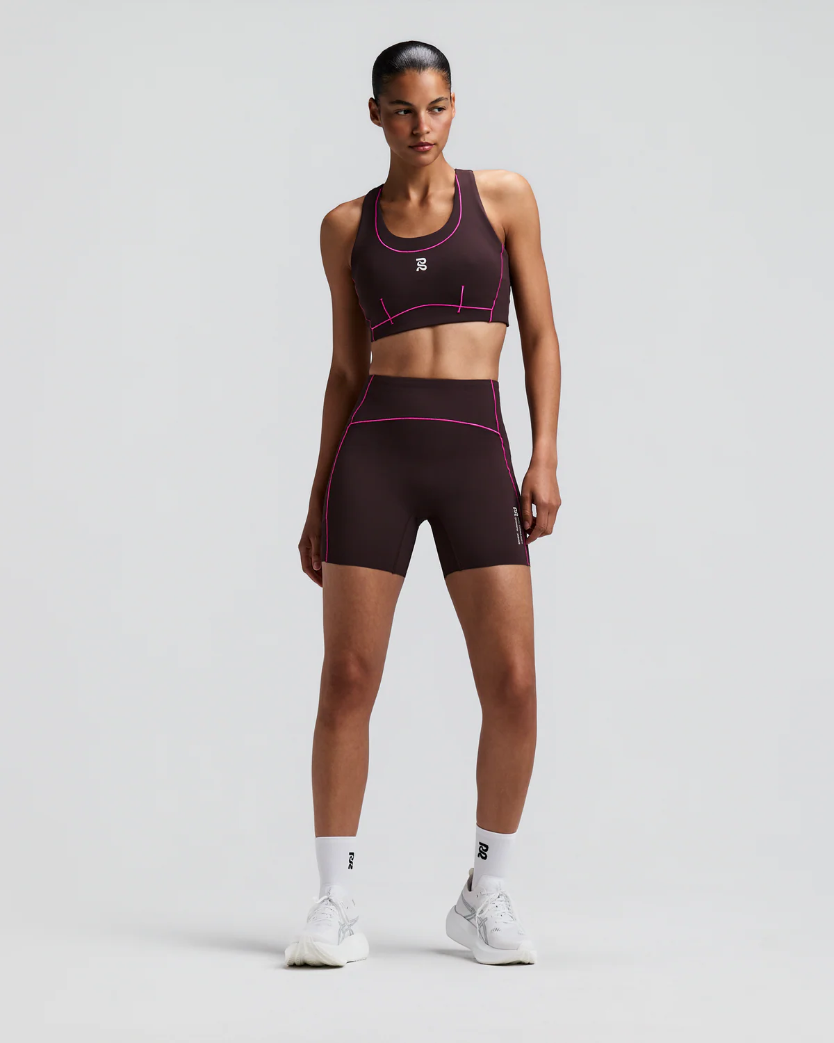 WOMEN'S VANISHER™ POP STITCH™ ARCO RUN BRA - ESPRESSO