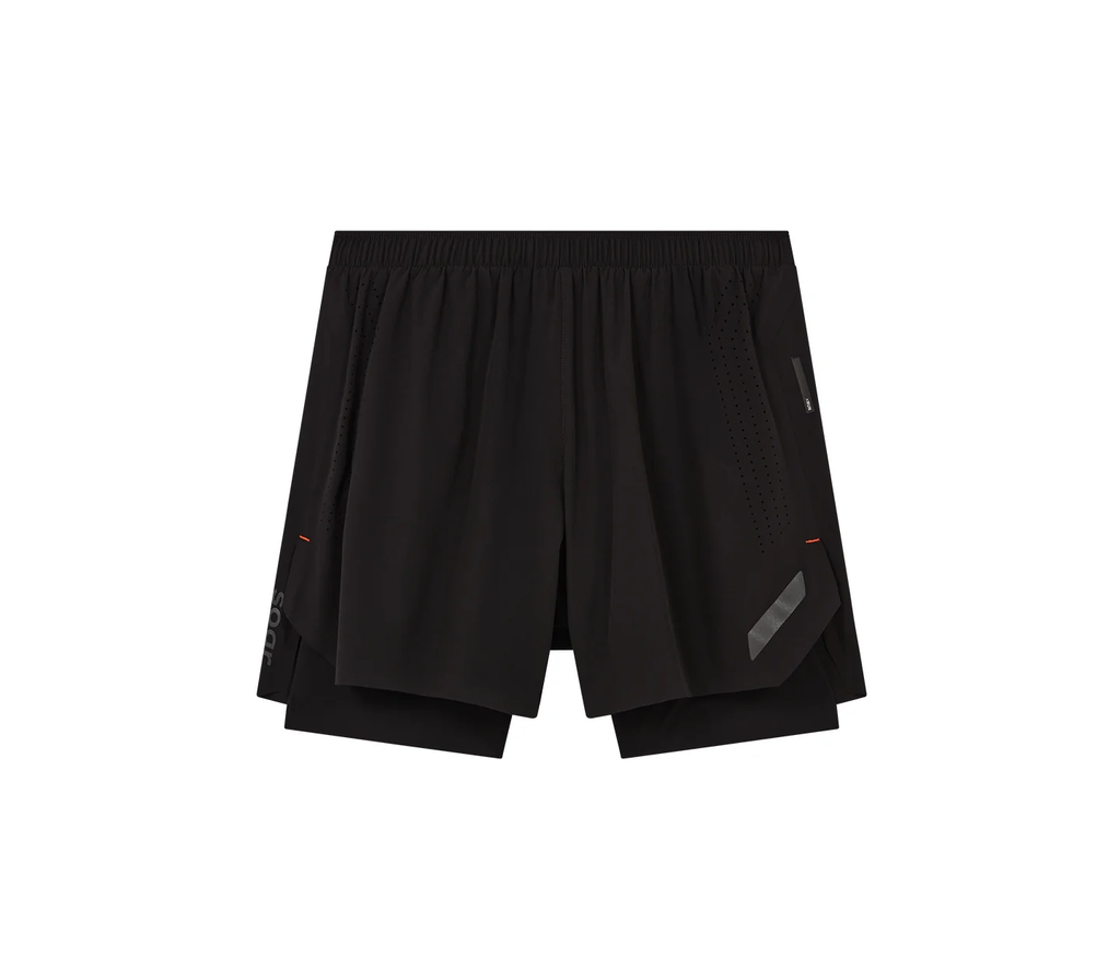 Soar Running Dual Run Shorts - Black