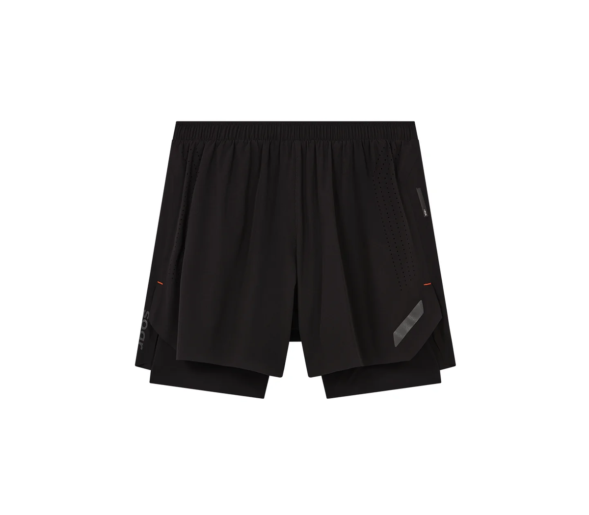 Soar Running Dual Run Shorts - Black