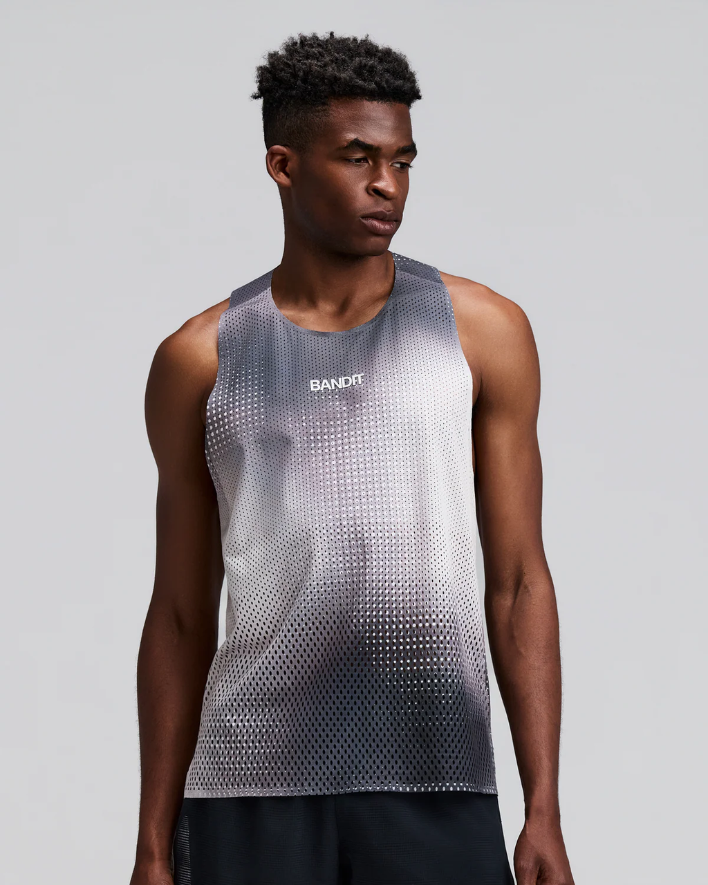 Bandit MEN'S SHREDDER™ RACE SINGLET WITH FLOPACK™ - SLATE MULTI