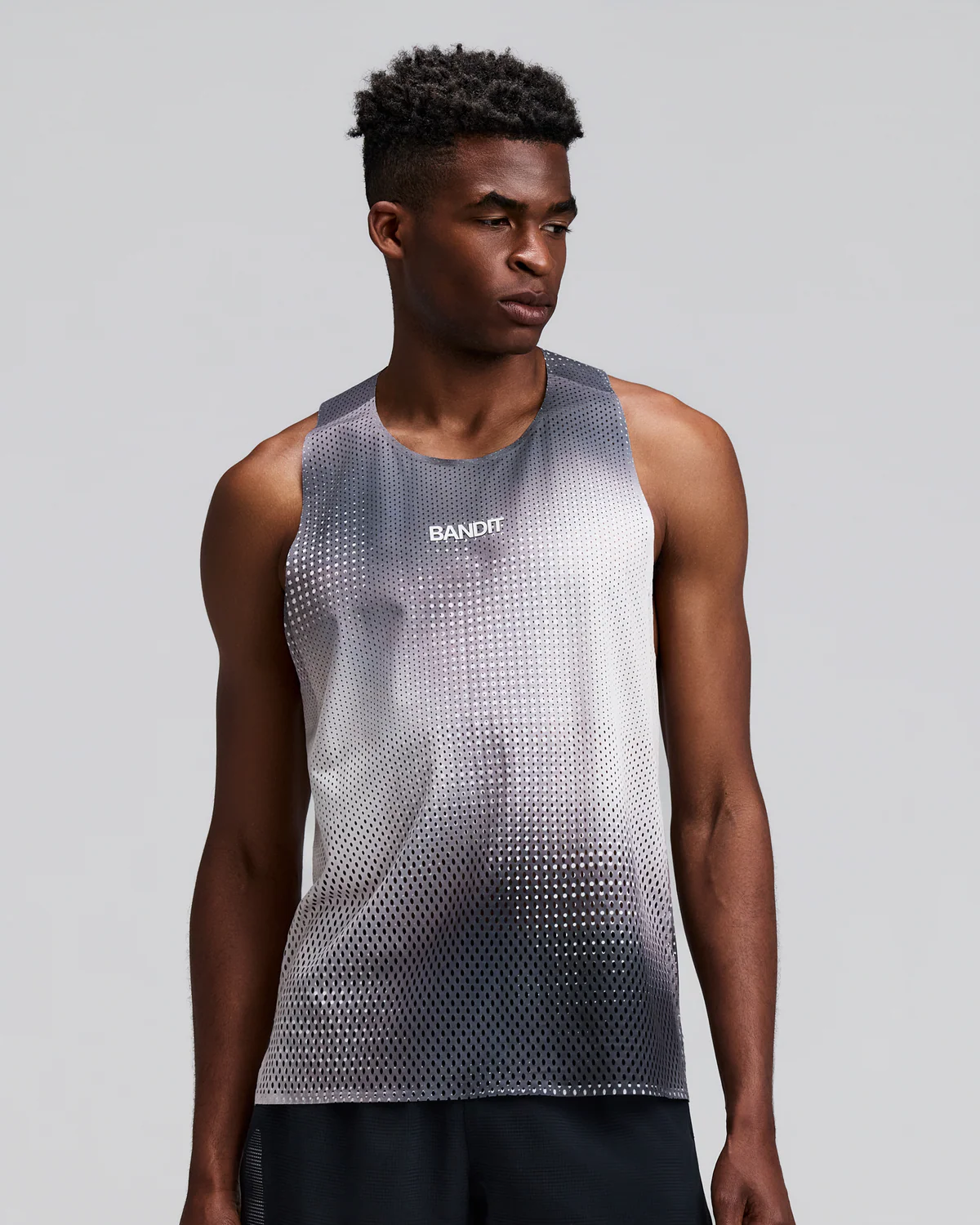 Bandit MEN'S SHREDDER™ RACE SINGLET WITH FLOPACK™ - SLATE MULTI