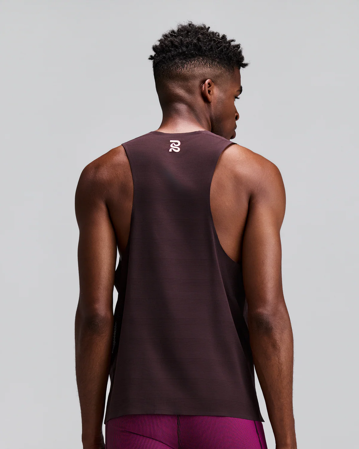 Bandit MEN'S COOLGRID™ TRAINING SINGLET WITH FLOPACK™ - ESPRESSO