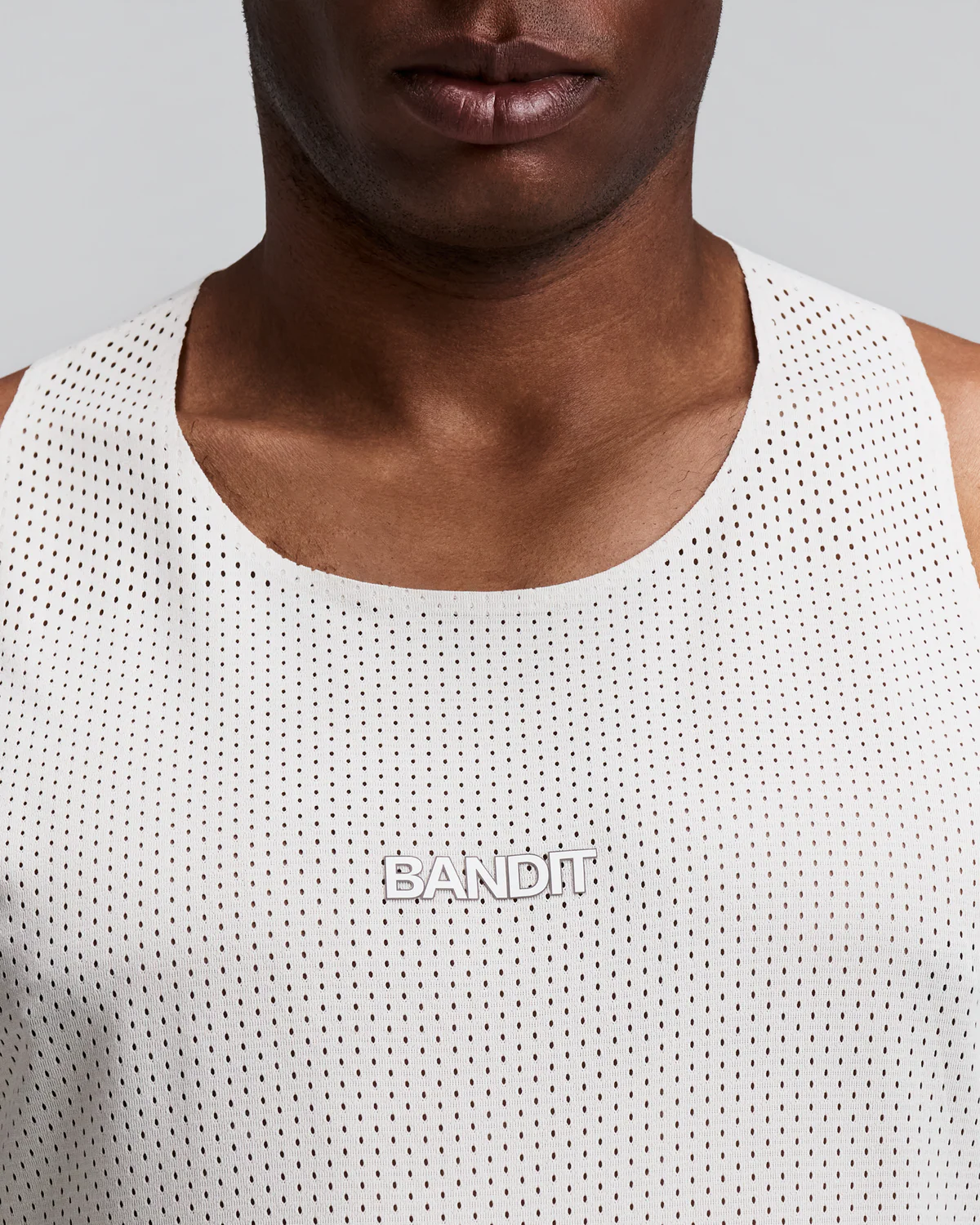 Bandit MEN'S SHREDDER™ SHORTY RACE SINGLET - PLASTER
