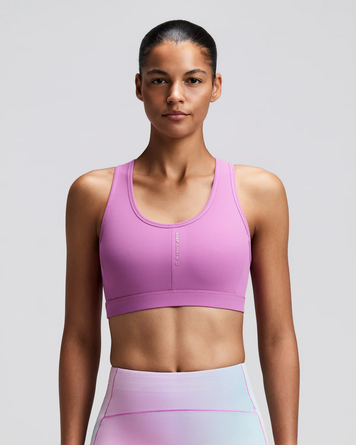 Bandit WOMEN'S VANISHER™ REVERSO™ SCOOP NECK RUN BRA - ORCHID BLOOM MULTI