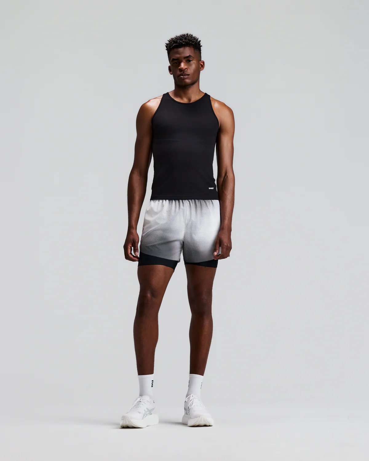 Bandit Running Men's CoolGrid™ 2-in-1 Run Short - SLATE MULTI