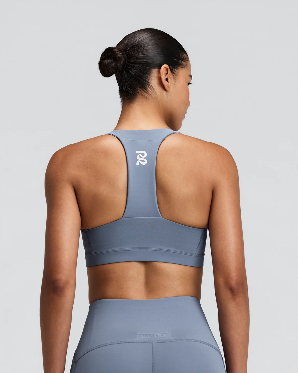 Bandit Women's Vanisher™ GeoMesh™ V-Neck Run Bra - STEEL HORIZON