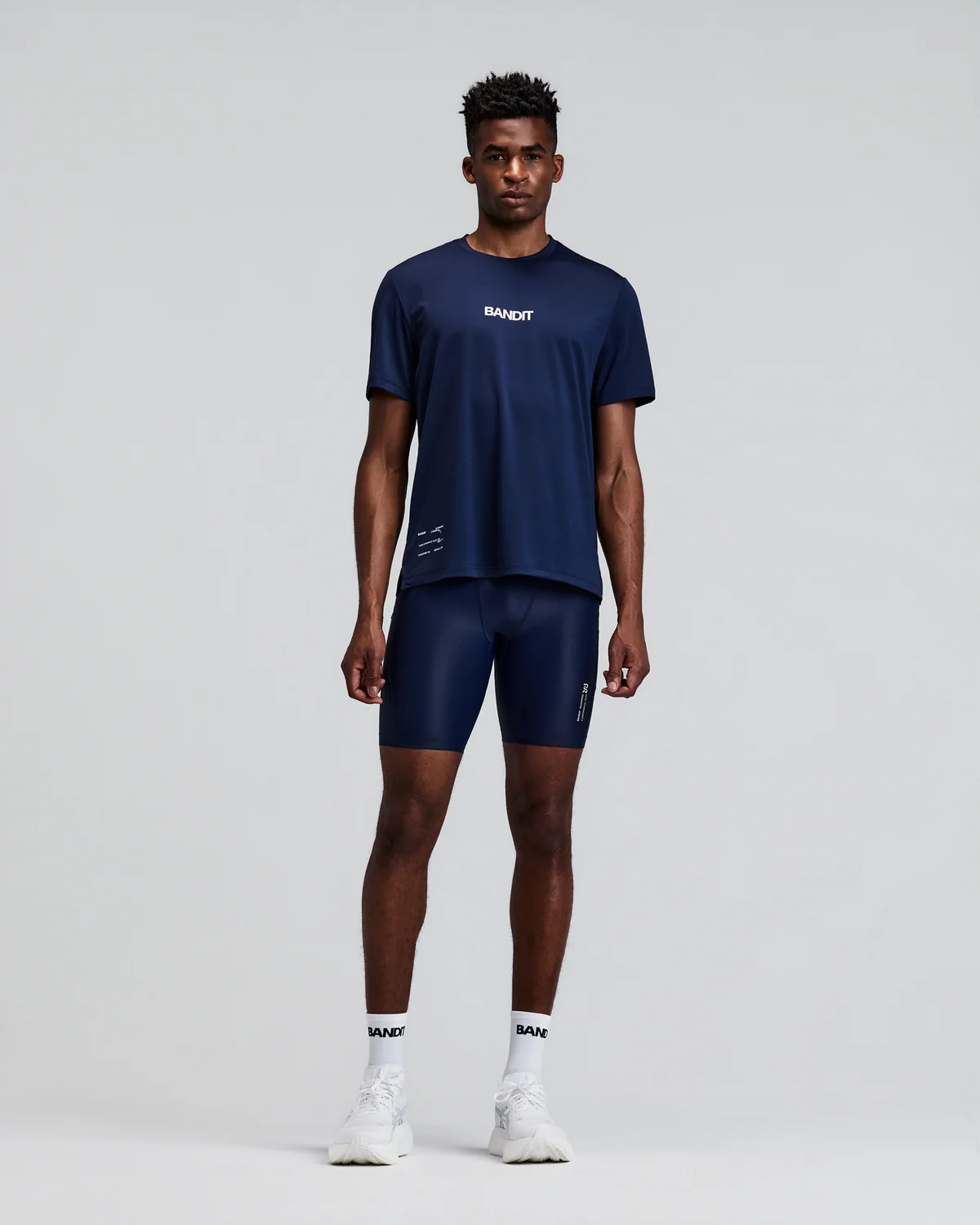 Bandit Running Men's Superbeam™ Next Gen 7 Pocket Half Tights - NY Navy