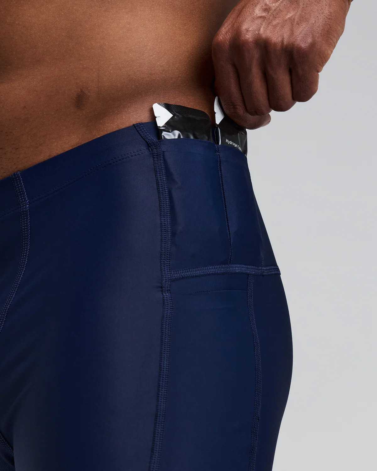Bandit Running Men's Superbeam™ Next Gen 7 Pocket Half Tights - NY Navy
