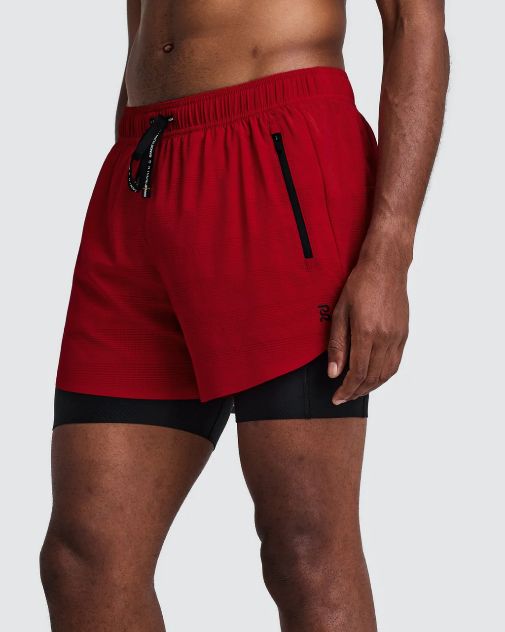 Bandit Men's CoolGrid™ 2-in-1 Run Shorts -  OXIDE RED