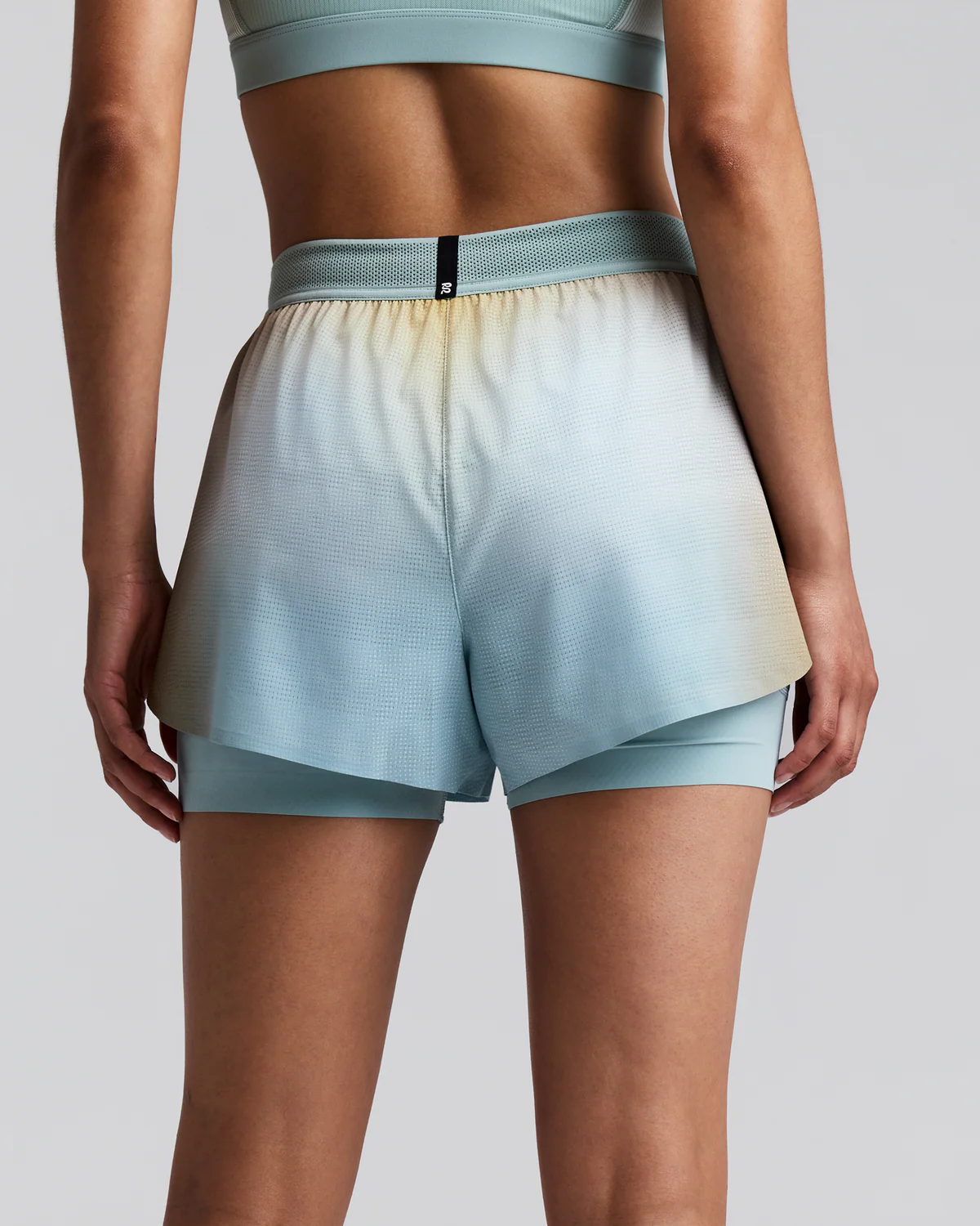 Bandit WOMEN'S COOLGRID™ 2-IN-1 RUN SHORTS -  LAGOON MULTI
