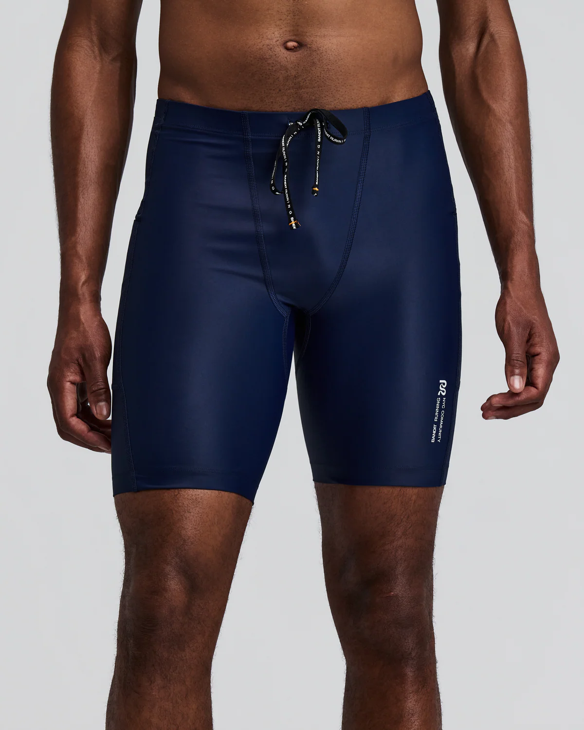 Bandit Running Men's Superbeam™ Next Gen 7 Pocket Half Tights - NY Navy
