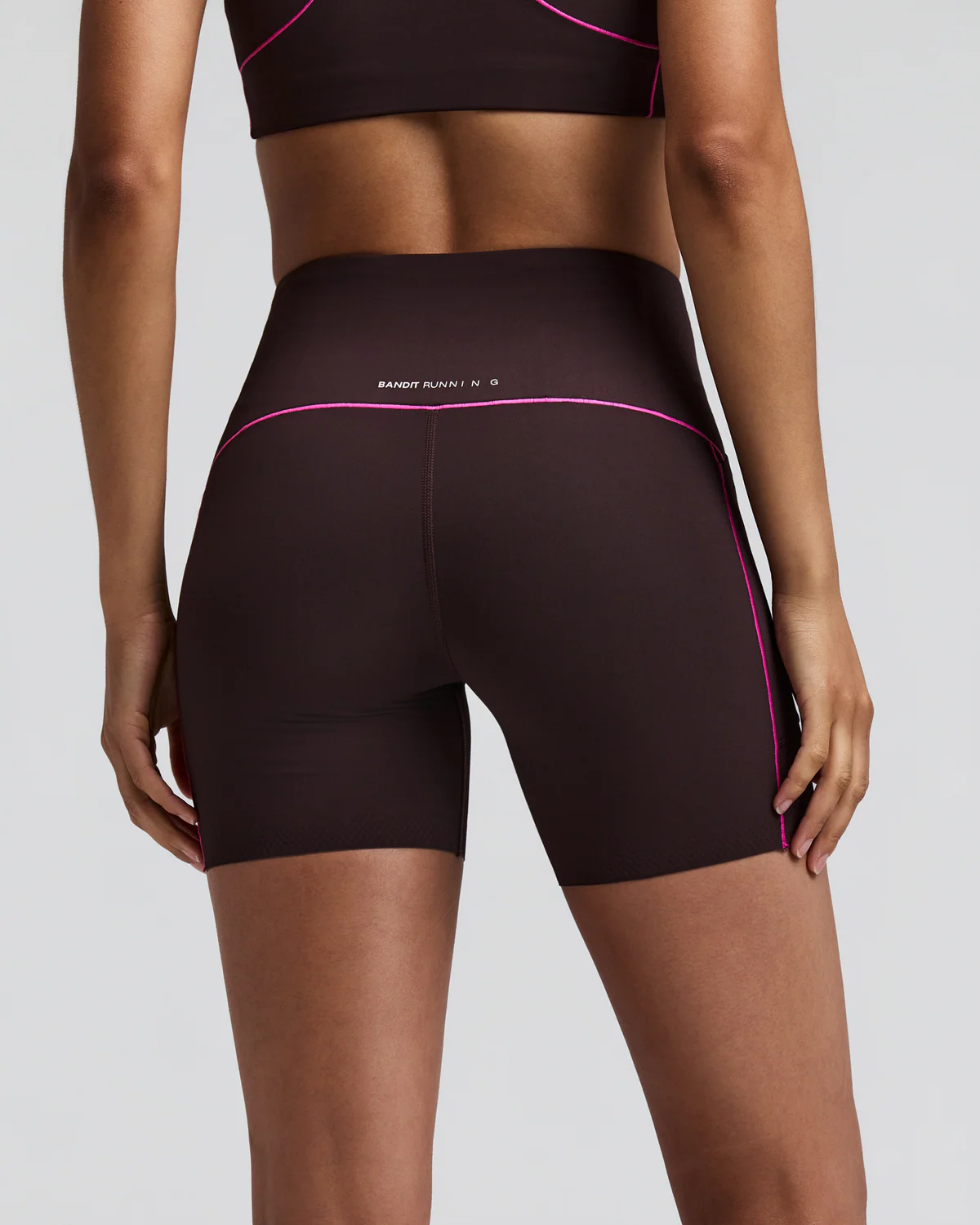 Bandit Running WOMEN'S VANISHER™ 5" POP STITCH™ HIGH WAIST COMPRESSION SHORT - ESPRESSO