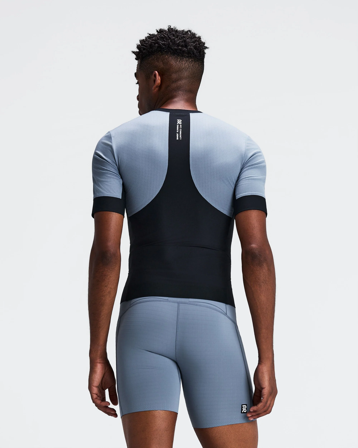 Bandit Men's GeoMesh™ 2-Way Zip Race Top - STEEL HORIZON