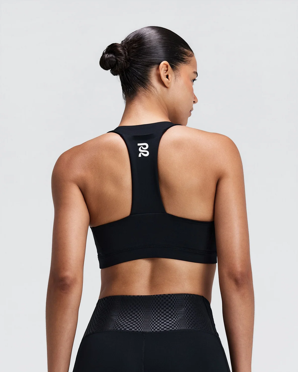 Bandit Women's Stamina-V™ GeoMesh™ V-Neck Run Bra - Black