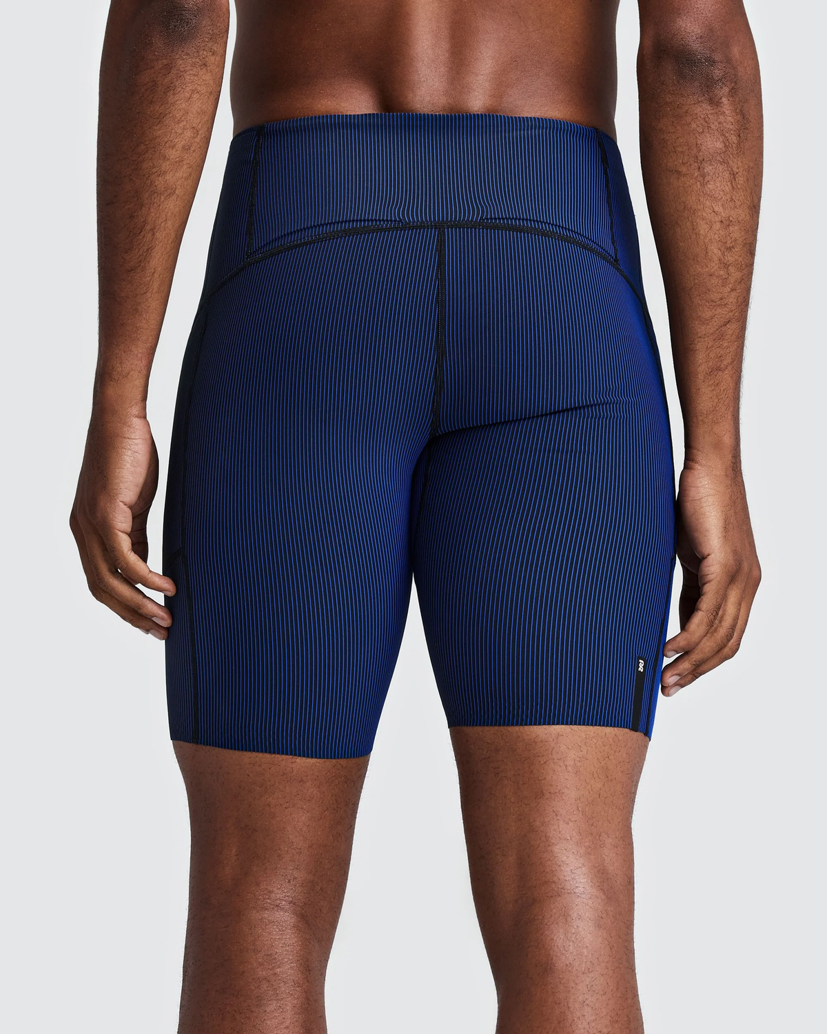 Bandit Men's Striped Cadence™ Half Tights -  BLACK / BAUHAUS BLUE