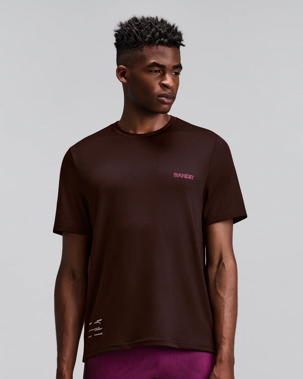 Bandit MEN'S MICROMESH™ SHORT SLEEVE RUN TEE - ESPRESSO