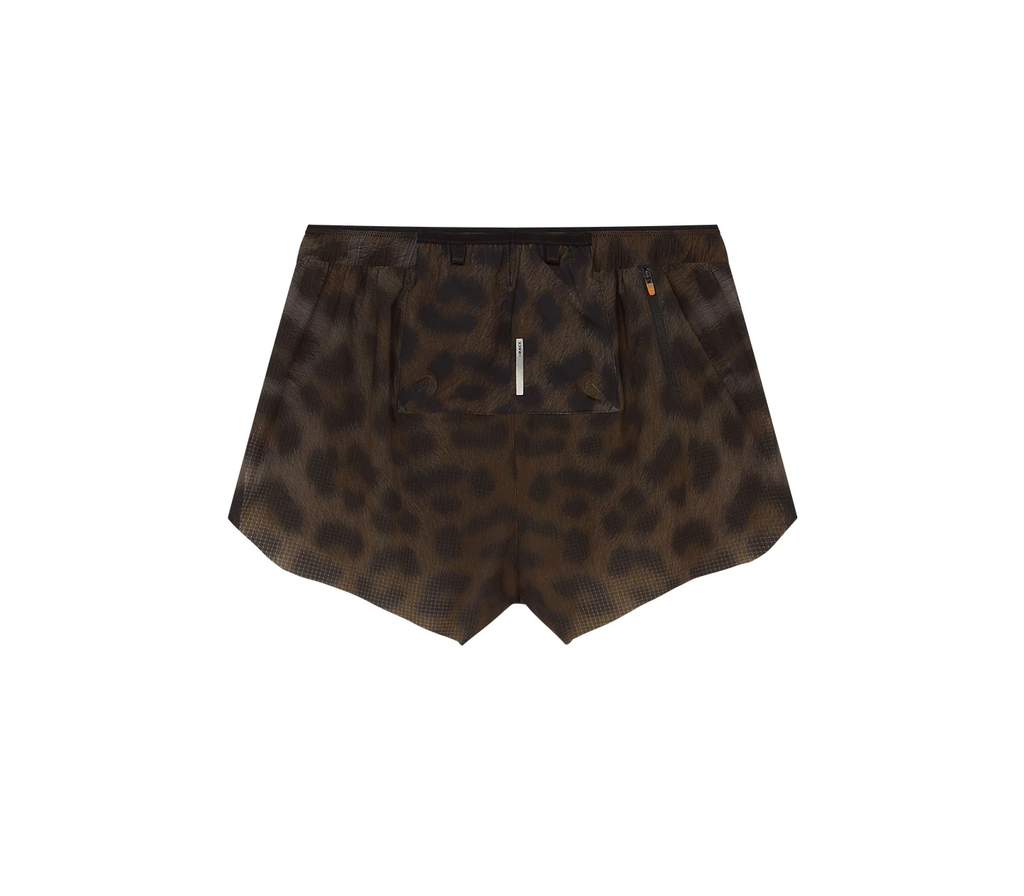 Soar Running Men Marathon Shorts - Dark Leopard