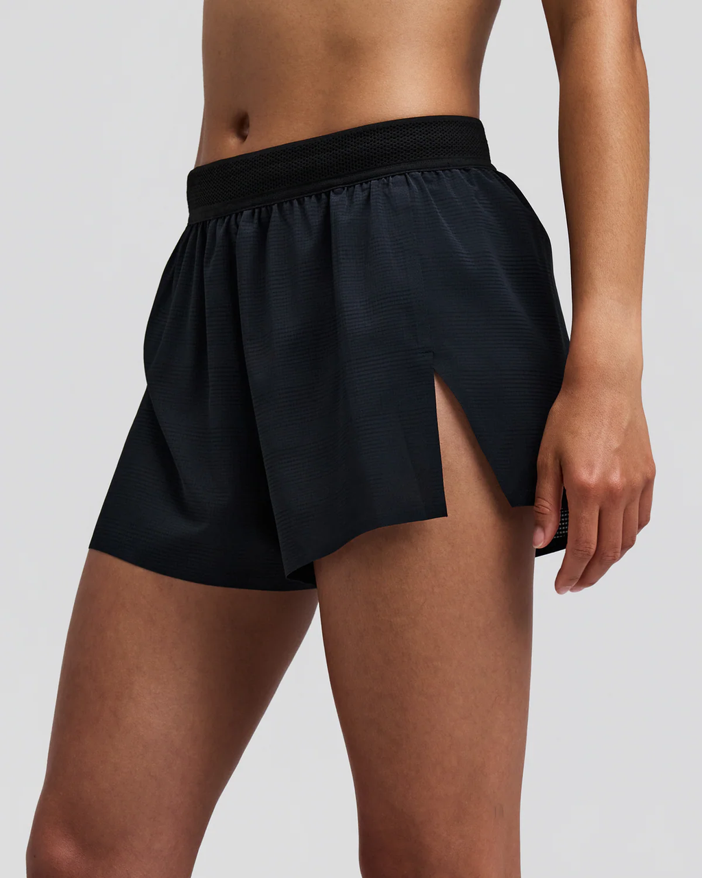 Bandit Women's CoolGrid™ 3" Split Shorts - Black