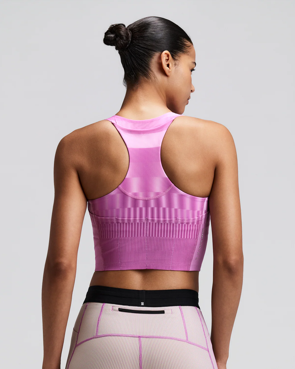 Bandit WOMEN'S VANISHER™ V-NECK RACE CROP - GROWING GRID - ORCHID
