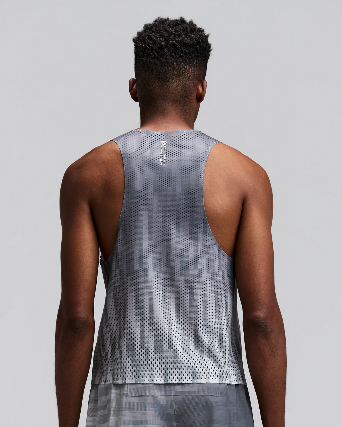 Bandit Men's Shredder™ Shorty Race Singlet - Uneven Gradient - Plaster