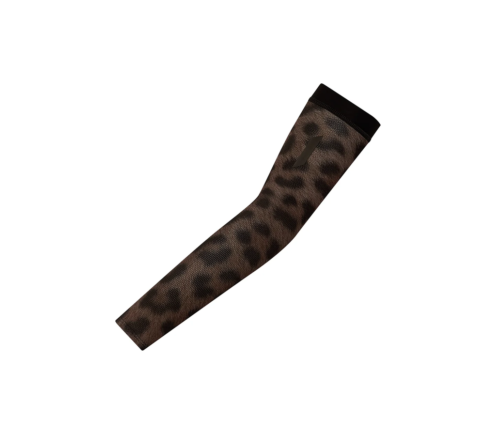 Soar Running Race Sleeves - Dark Leopard