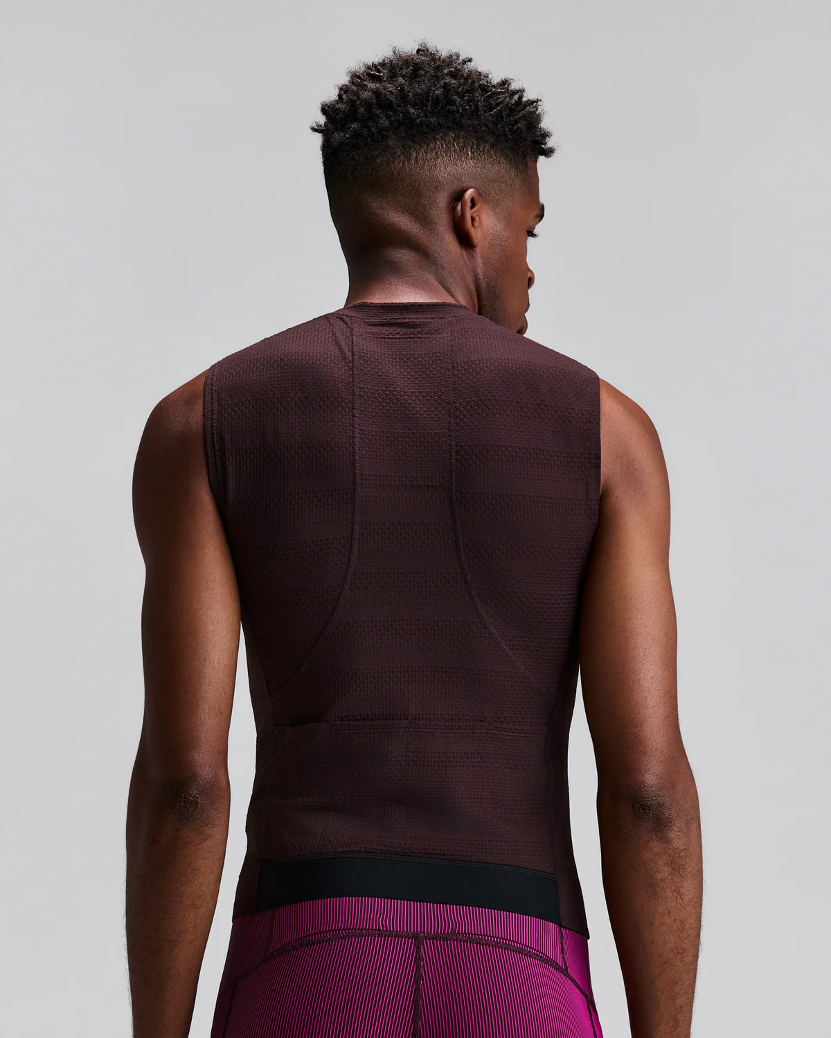 Bandit MEN'S AIRKNIT™ DISTANCE SLEEVELESS ZIP  - ESPRESSO
