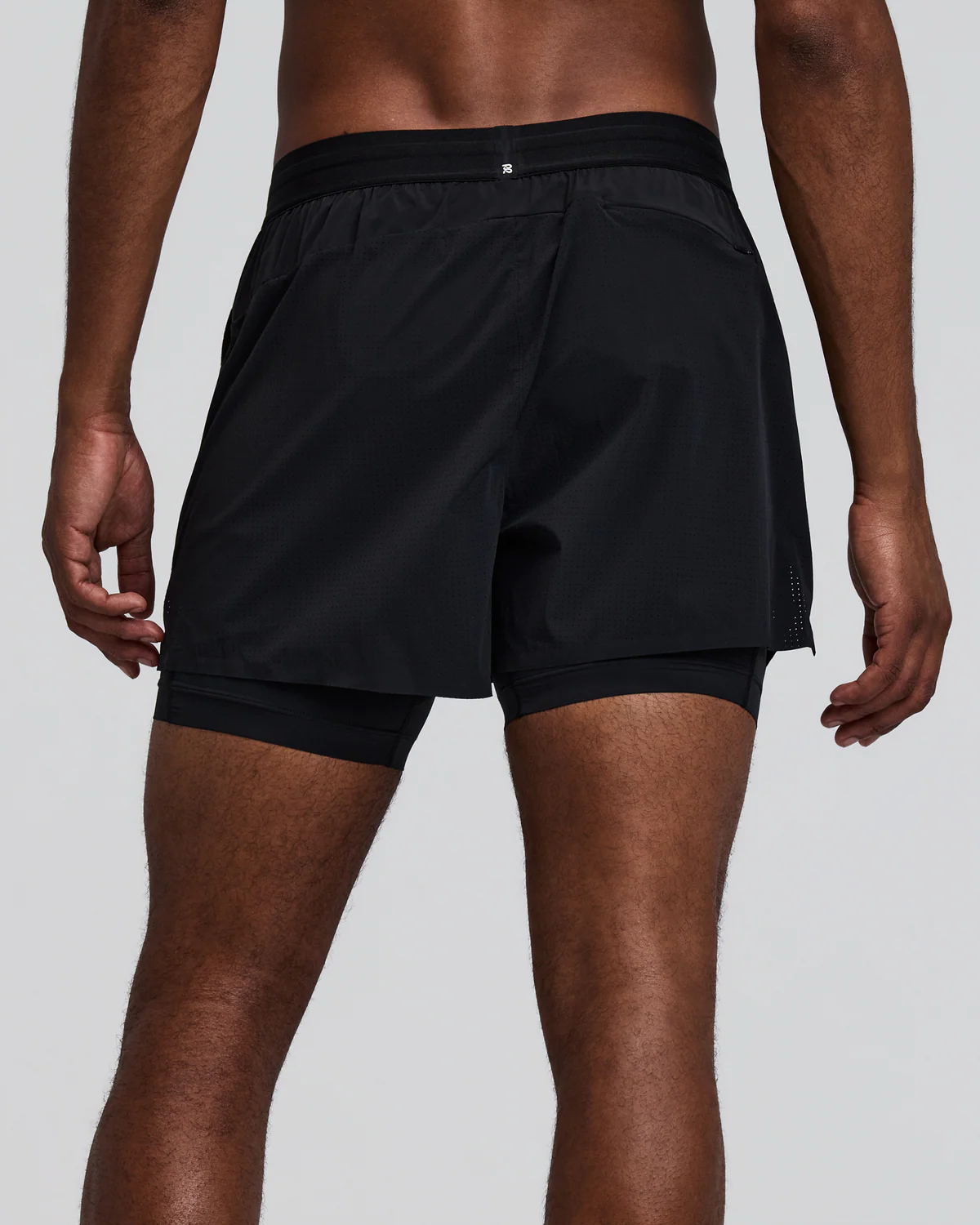 Bandit MEN'S VENTO™ 2-IN-1 RUN SHORT - BLACK