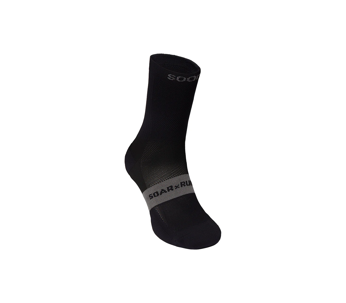 Soar Running Core Crew Sock - Black