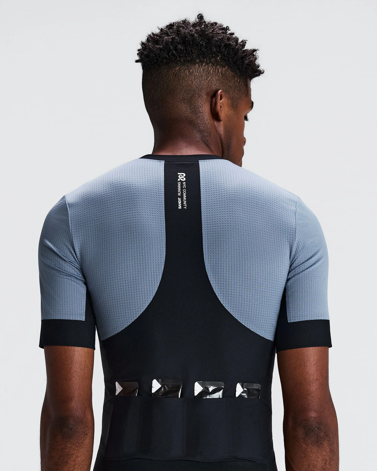 Bandit Men's GeoMesh™ 2-Way Zip Race Top - STEEL HORIZON